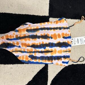 Colorful Striped Swimsuit